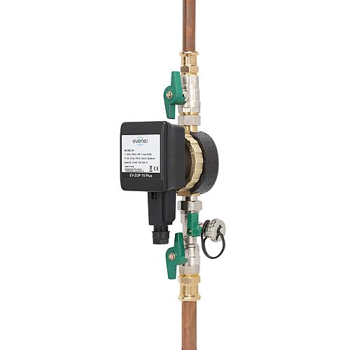 Kit de raccordement avec dispositif de rincage pour pompe circulateur DN15 (1/2")
