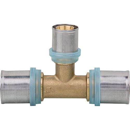 Té inégal, réduction médiane à sertir pour multicouche, contour TH 26x3 - 20x2 - 26x3 mm 