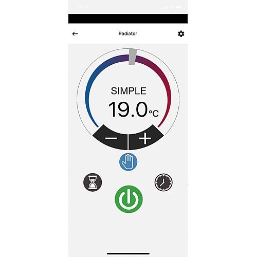 Radiateurs électriques aluminim eBlitz avec commande Wi-Fi Anwendung 4