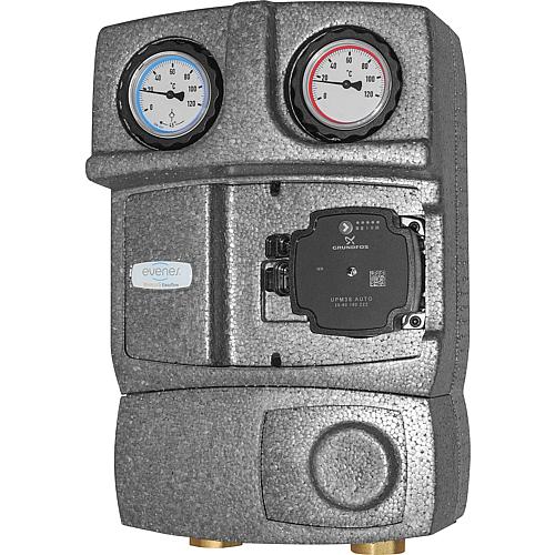 Module hydraulique Easyflow DN25 (1") non mélangé avec pompe Grundfos UPM3S Auto 25-60