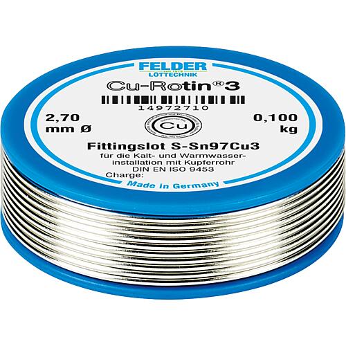 Fil d'étain Cu-Rotin® 3 Standard 1