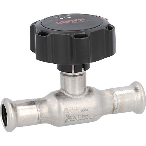 Robinet à boisseau sphérique en acier inoxydable avec poignée ronde Standard 1