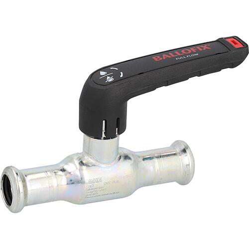 Robinet à boisseau sphérique en acier carbone avec levier manuel Standard 1