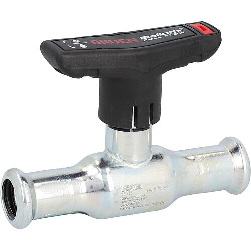 Robinet à boisseau sphérique en acier carbone avec poignée papillon Standard 1