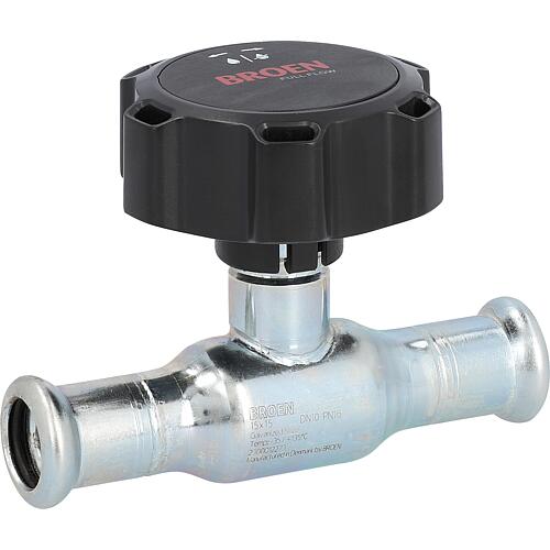 Robinet à boisseau sphérique en acier carbone avec poignée ronde Standard 1