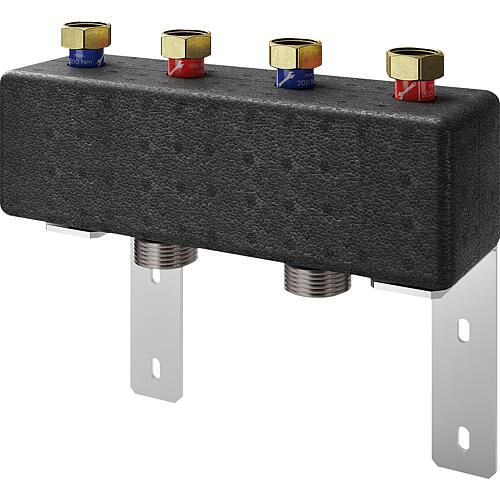 Collecteur de chauffage evenes type VT 2 Écrou-tournant, DN 20(3/4"), 2m³/h, 50kW Anwendung 2