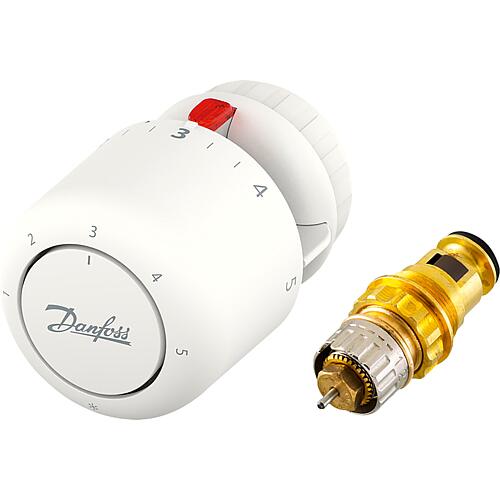 Kit d'inserts de vanne thermostatique Danfoss RAVL 20, avec Aero RA Click Standard 1