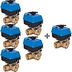 Paquet avantage 5 + 1 Vanne de commutation à 3 voies ROTODIVERT EMV 110 F3L, DN 32 (1 1/4")