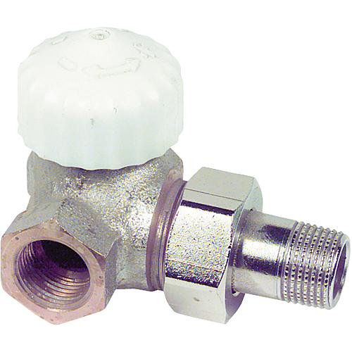 Corps de robinet thermostatique  V-exact II, avec rpé-réglage, version double équerre, femelle Standard 1