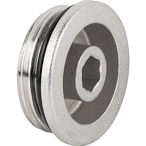 faux bouchon 1" autoetanche nickele