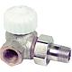 Corps de robinet thermostatique  V-exact II, avec rpé-réglage, version double équerre, femelle Standard 1