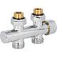 Bloc de vannes Thermostat 344TA chromé DN20 (3/4"), Droit