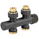 Bloc de robinets thermostatiques design NN, noir, DN 20 (3/4") Standard 2
