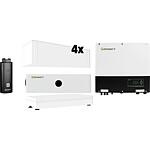 Kit d'accumulateurs PV, Growatt, 10 kW avec courant de secours, 10,24 kWh d'accumulateur extensible sous conditions, 8 pièces