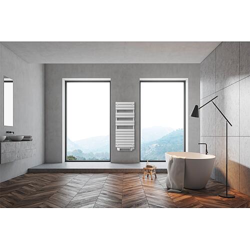 Radiateurs sèche-serviettes électriques avec Ventilateur électrique inclut, COBALTO E-Flow 700W, blanc