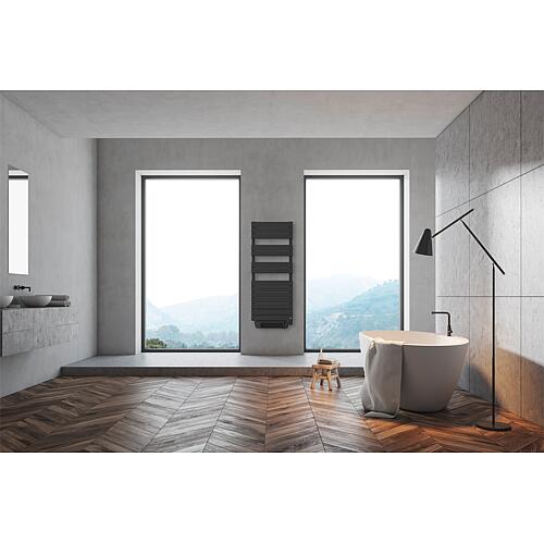 Radiateurs sèche-serviettes électriques avec Ventilateur électrique inclut, COBALTO E-Flow 1000W, anthracite