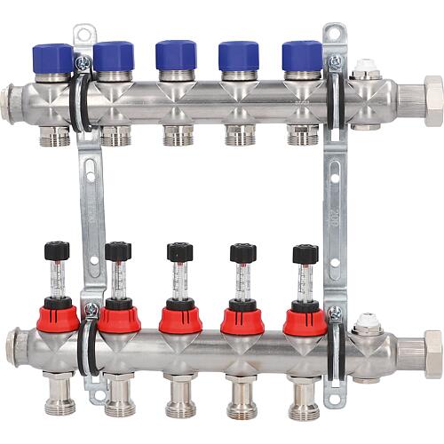 Répartiteur de circuit de chauffage en acier inox strawa e-class 63. Standard 1