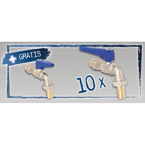 Paquet avantage 10+1 Robinet d'arrosage Viva DN 15 (1/2") Standard 1