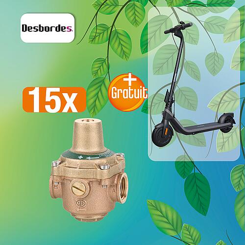 Pack promotionnel 15x réducteurs de pression 11 BIS + 1 trotinette électrique SEGWAY gratuite