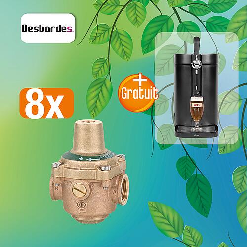 Pack promotionnel 8 réducteurs de pression 11 BIS + 1 x tireuse à bière* Livoo gratuite Standard 1
