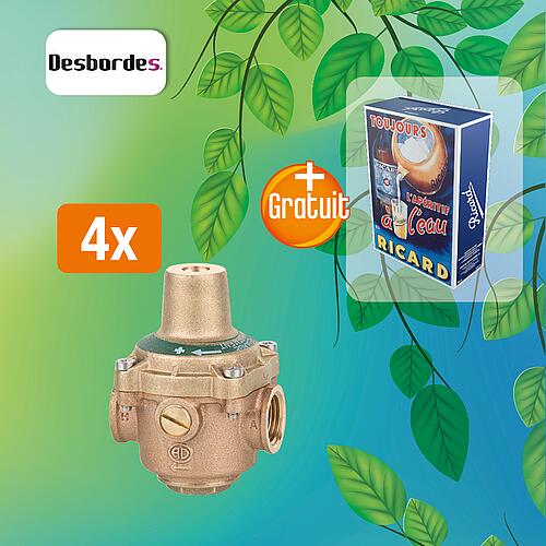 Pack promotionnel 4x réducteurs de pression 11 BIS + 1 Coffret RICARD* Collection années 50 gratuite