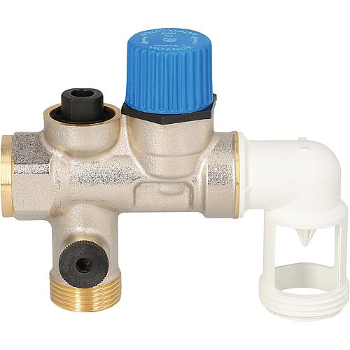 Groupe de sécurité coudé, série anti-corrosion, DN 20 (3/4")  Anwendung 1