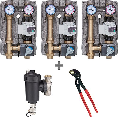 Pack promotionnel 3x Module hydraulique Easyflow DN 25 (1") Standard 1