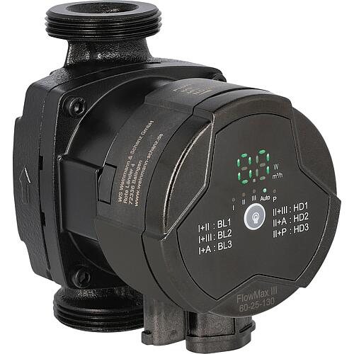 Circulateur de chauffage WS FlowMax III, longueur 130 mm, avec signal PWM Standard 1