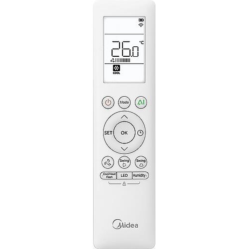 Appareils de climatisation mono-split Midea, Solstice (R 32), unité intérieure 7,0kW, noir, EZB-24RD6-I