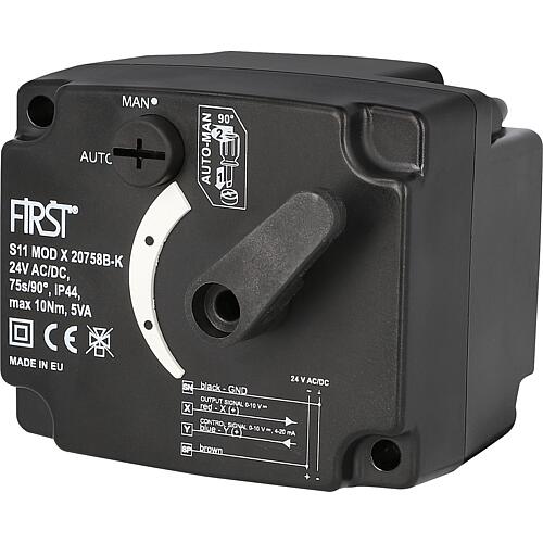 Servomoteur First pour mélangeurs de type S11 pour régulations continues Standard 1