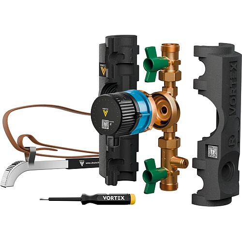 Combipack VORTEX - kit de circulation 155 + moteur de pompe universel BWO 155 sans module de régulation
 Anwendung 6