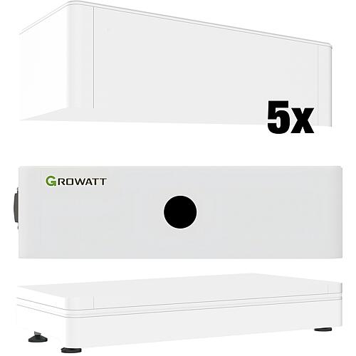 Kit de stockage PV, Growatt, 12,8 KWh hybride, 7 pièces Standard 1