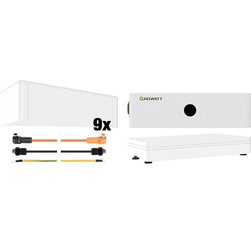 Kit de stockage PV, Growatt, 23,04 KWh hybride, 13 pièces Standard