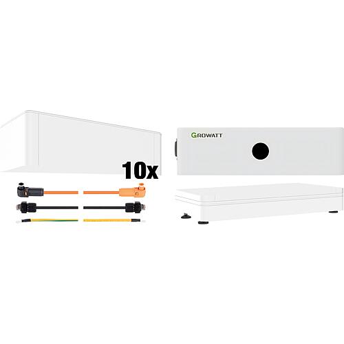 Kit de stockage PV, Growatt, 25,6 KWh hybride, 14 pièces