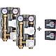 Vorteilspaket 2x Heizkreisset Easyflow DN 32 (1 1/4") mit 3-Wege-Mischer + 2x Mischermotor Easyflow Standard 1