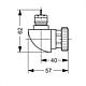 Adaptateur coudé Standard 3