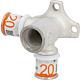Coude à double paroi S-Sertir Uponor L avec Femelle Plus Standard 1