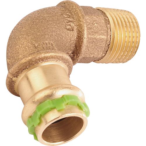 Raccord à sertir en bronze
Coude 90° avec filetage mâle Standard 1