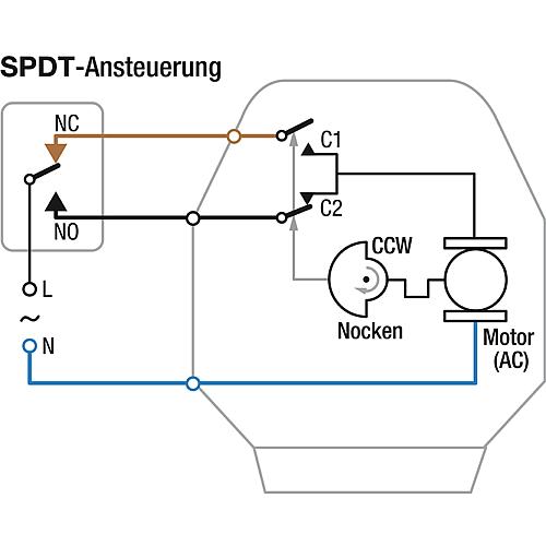 Servomoteur avec commande SPDT Standard 2