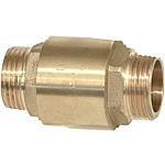 Clapet anti-retour, mâle avec insert métallique et joint viton, pression de service 35 bars