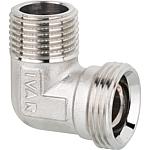 raccord eurocône coude 90° nickelé
