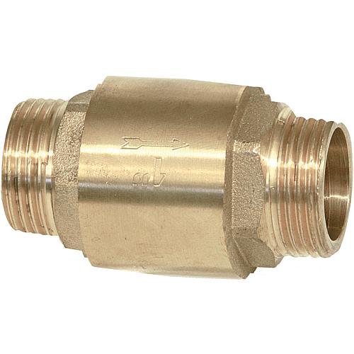 Clapet anti-retour, mâle avec insert métallique et joint viton, pression de service 35 bars Standard 1