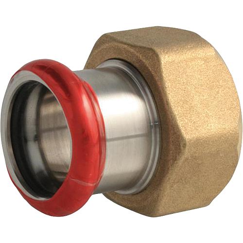 Raccord à sertir électrozingué, écrou tournant Standard 1