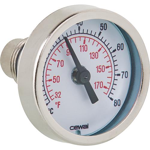 Thermomètre 0 °C à 80 °C,
avec fourreau Standard 1