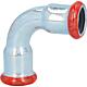 Raccord a sertir acier C Coude 90° (fem/fem) 15 mm Contour M