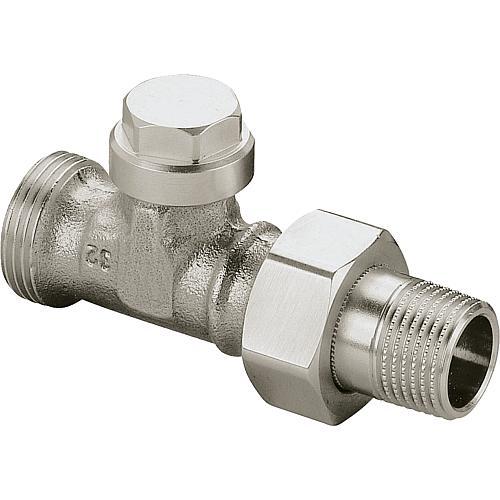 Regelux raccord à vis de retour de radiateur avec vidage Standard 2