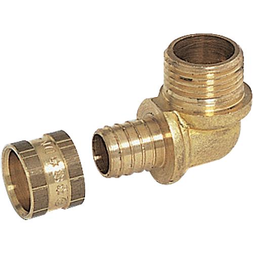 Coude à glissement mâle, raccord pour tube P.E.R Standard 1