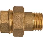 Raccord fileté en laiton 
union conique