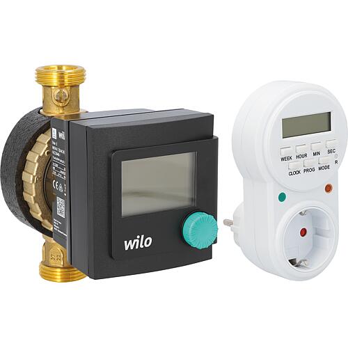 Circulateur sanitaire WiloStar Z Nova C DN15-lg 140 mm sans raccords clapet anti-retour+vanne arret+programm.