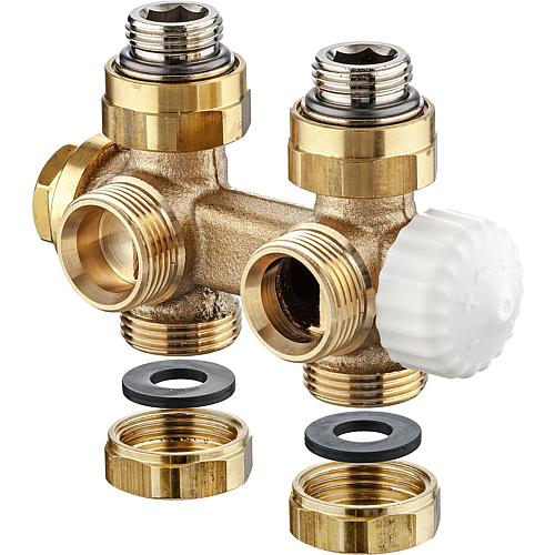 Kit multilux 4  pour installation bitube, version tête thermostatique DX Anwendung 1